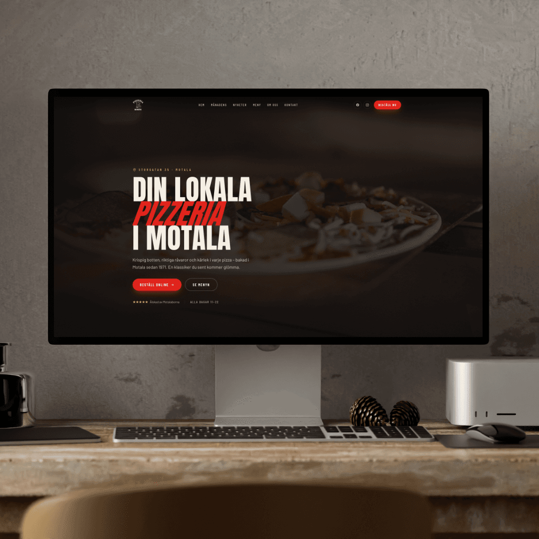 Kundcase – Pizzeria Rimini, Restaurang med BohusMedia
