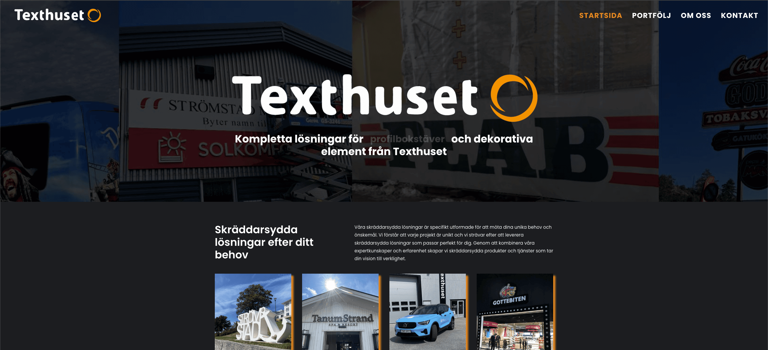 Texthuset – kund hos BohusMedia i Strömstad